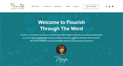 Desktop Screenshot of flourishthroughtheword.com