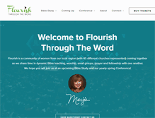 Tablet Screenshot of flourishthroughtheword.com